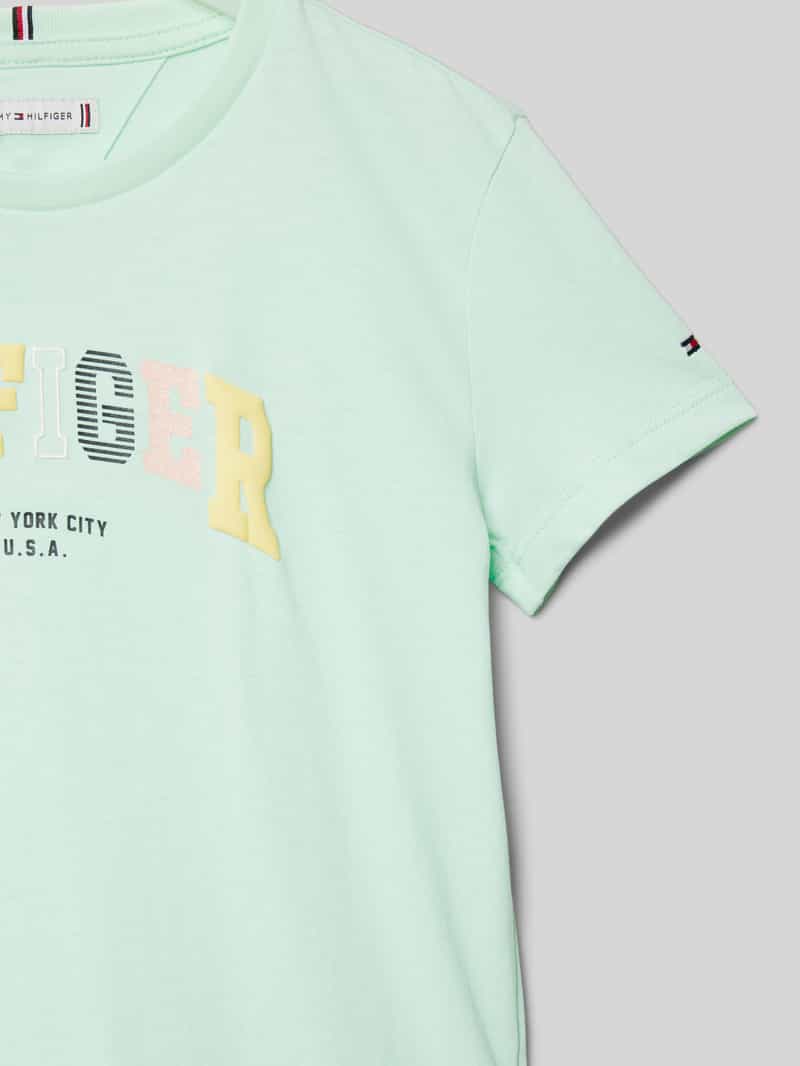 Tommy Hilfiger Teens T-shirt met labelstitching model 'VARSITY'