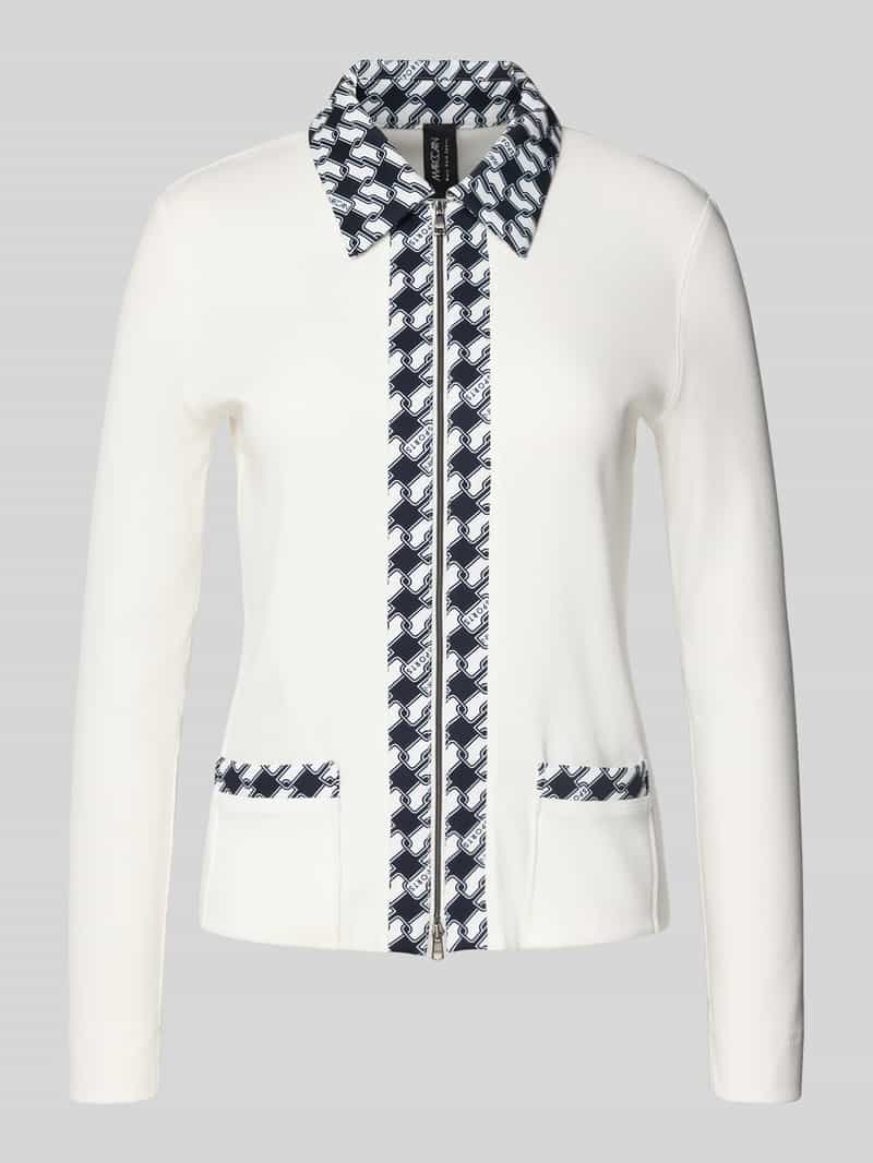 Marc Cain Shirt met lange mouwen met tweewegritssluiting