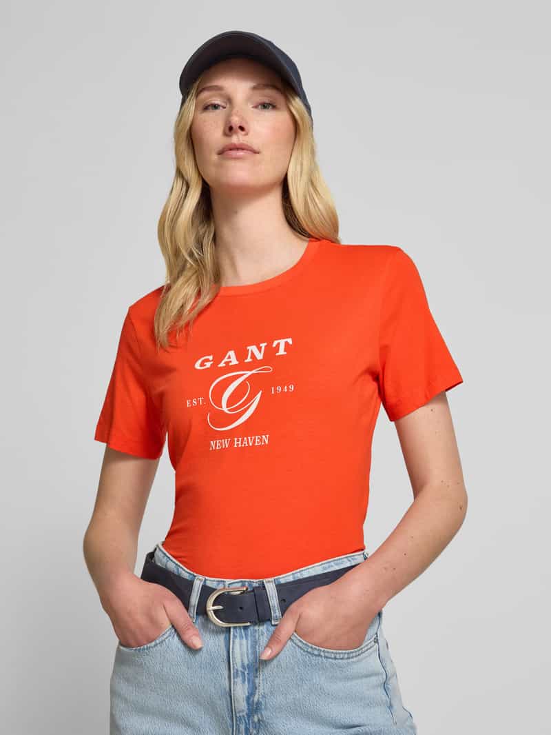 Gant T-shirt met labelprint