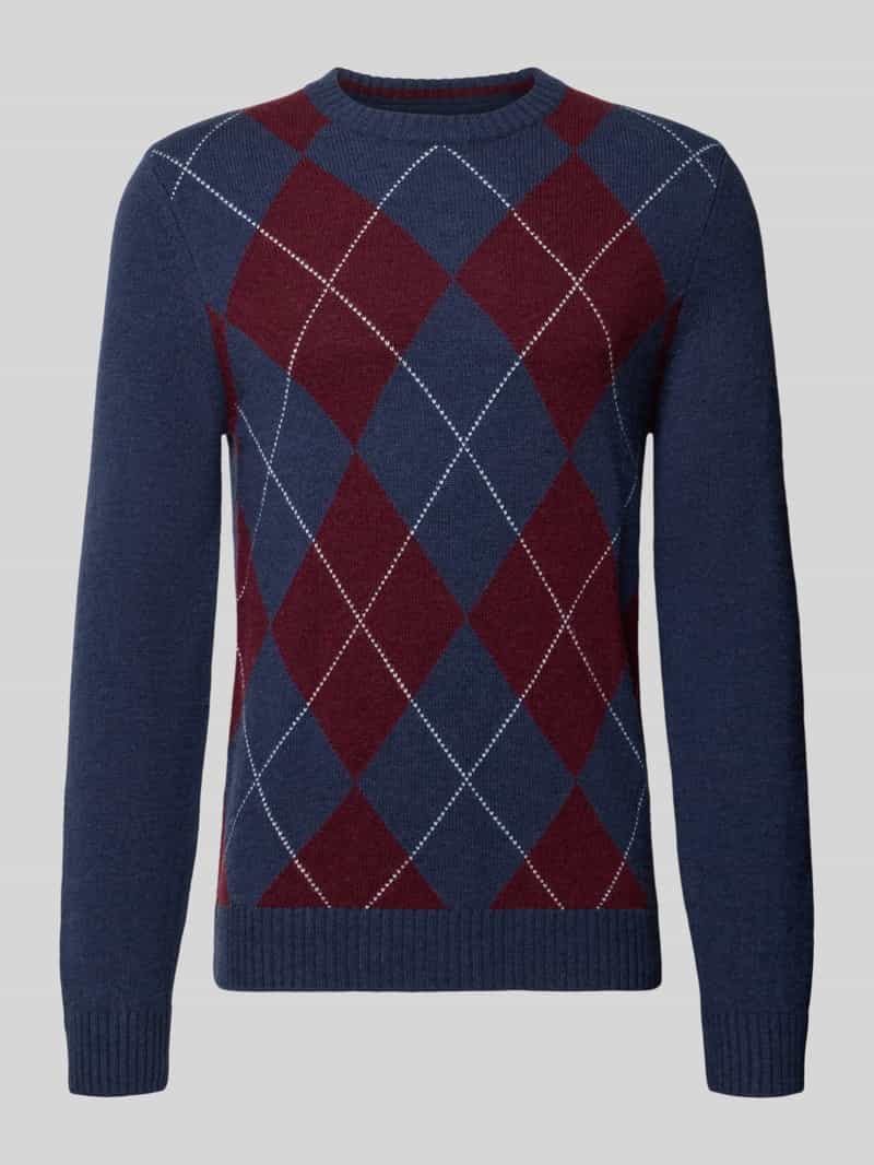 MCNEAL Gebreide pullover van mix van lanawol met ronde hals