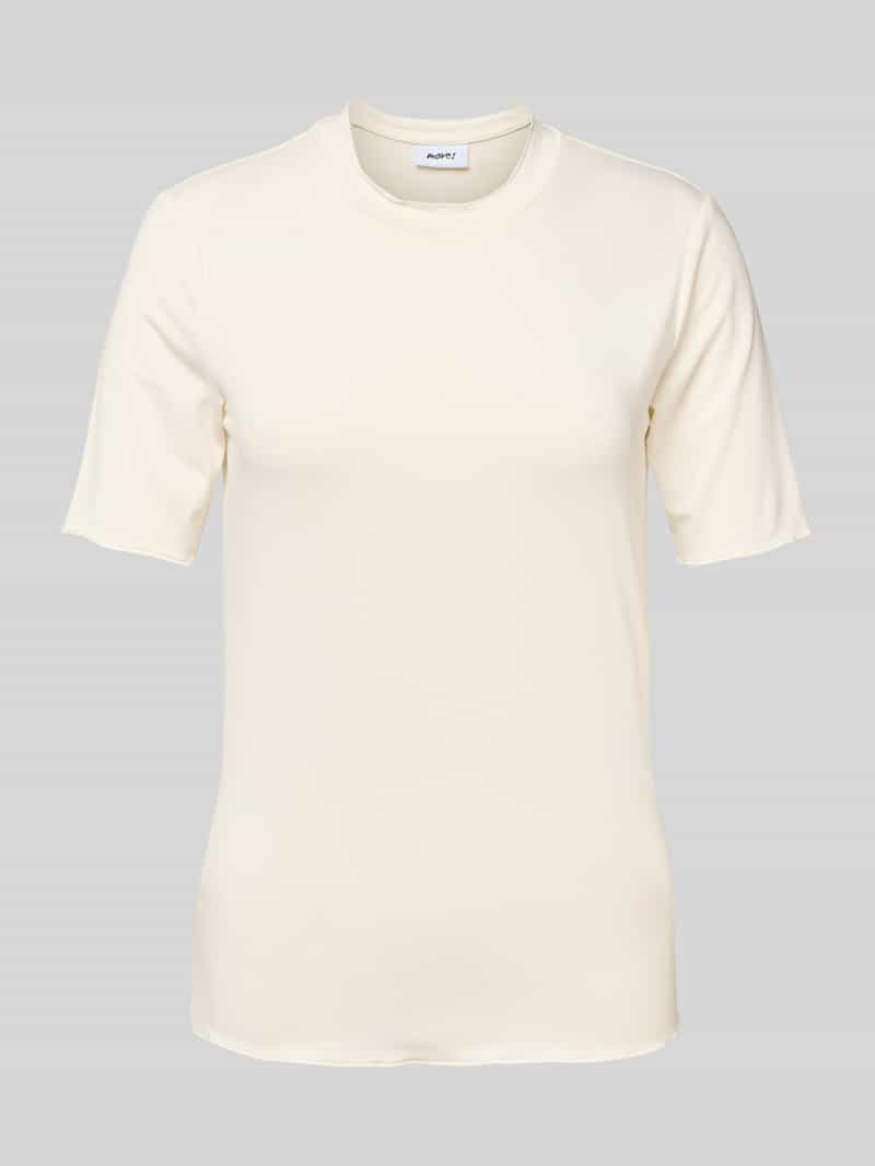 moves T-shirt met geschulpte zoom