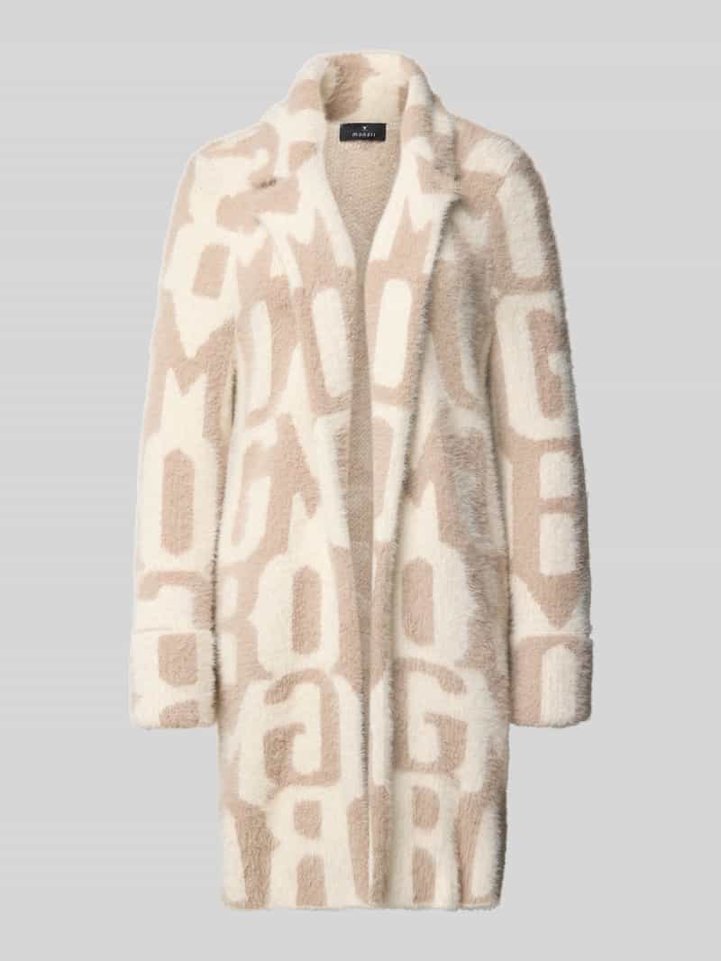 monari Relaxed fit lange jas met all-over statementprint