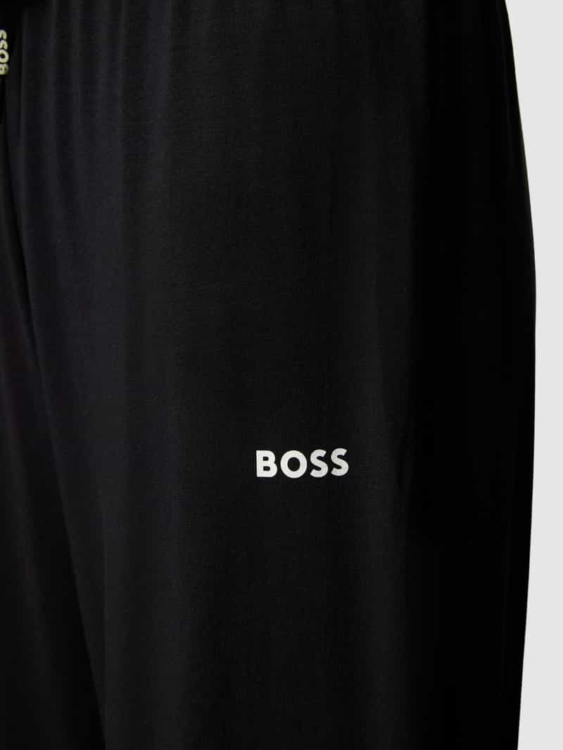 Boss Regular fit pyjamabroek met labelprint