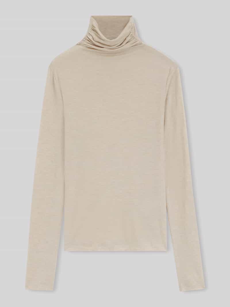 Boss Slim fit shirt met lange mouwen van mix van lyocell en wol model 'Elavus'