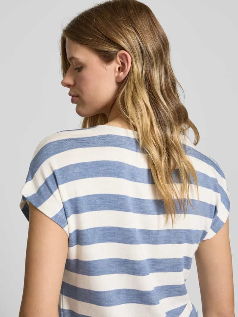 Only Relaxed-fit T-shirt in fijn gebreide viscosemix model 'LIRA LIFE'