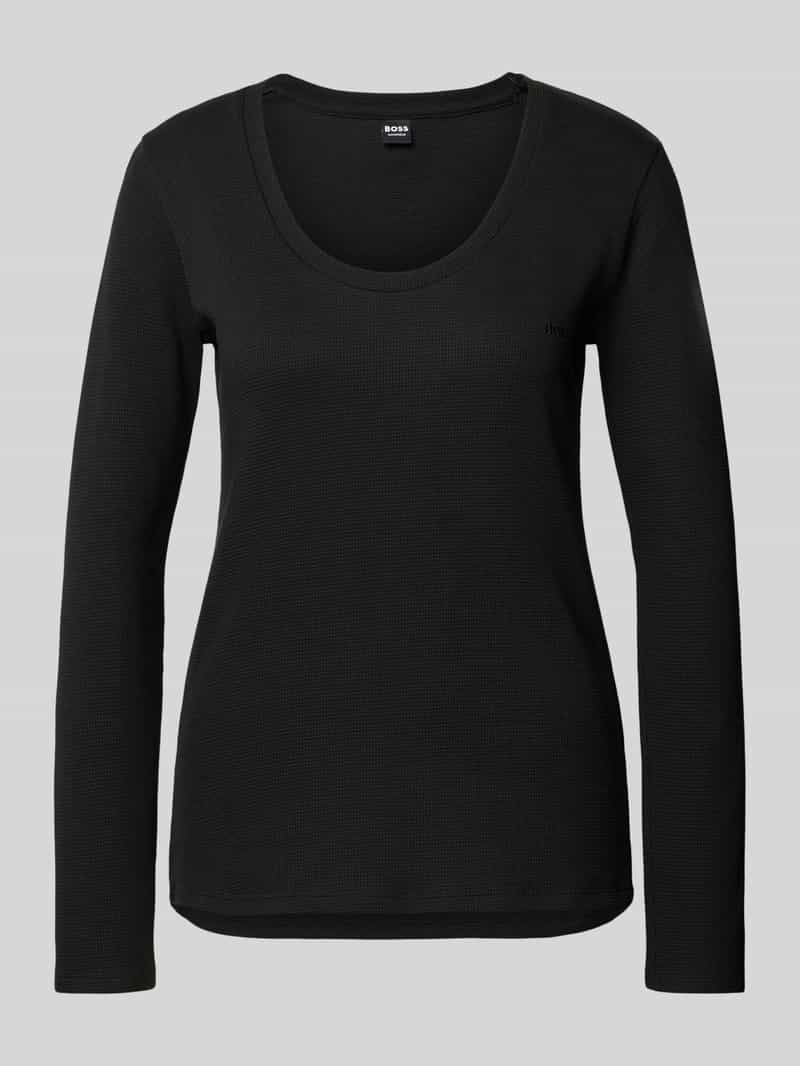 Boss Slim fit pyjamabovendeel van katoenmix