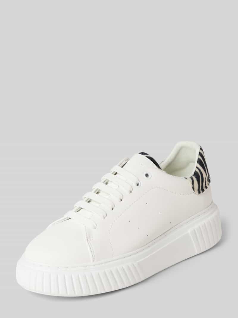 Low-top-sneakers van leermix Model 'Svea 9AF1'