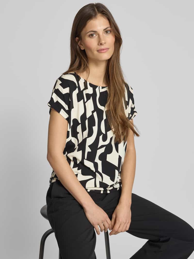 s.Oliver RED LABEL Relaxed fit T-shirt in mix van viscose en elastaan