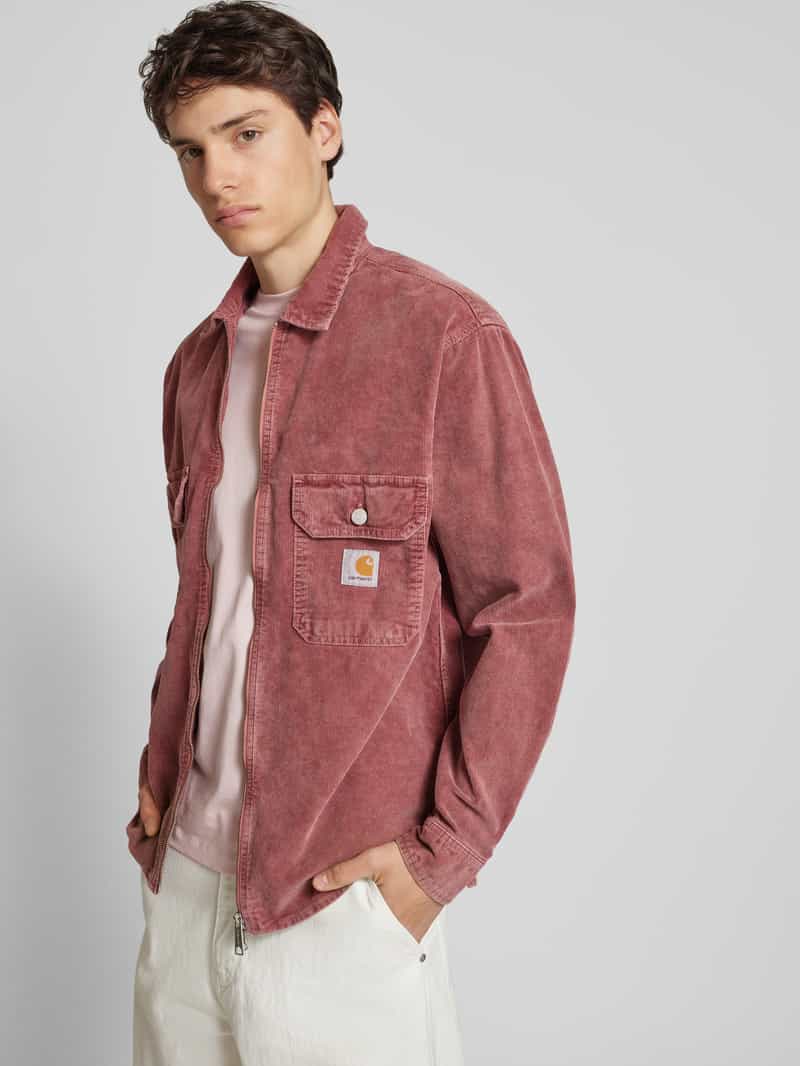 Carhartt Work In Progress Corduroy jack met tweewegsritssluiting model 'REYNOLD'
