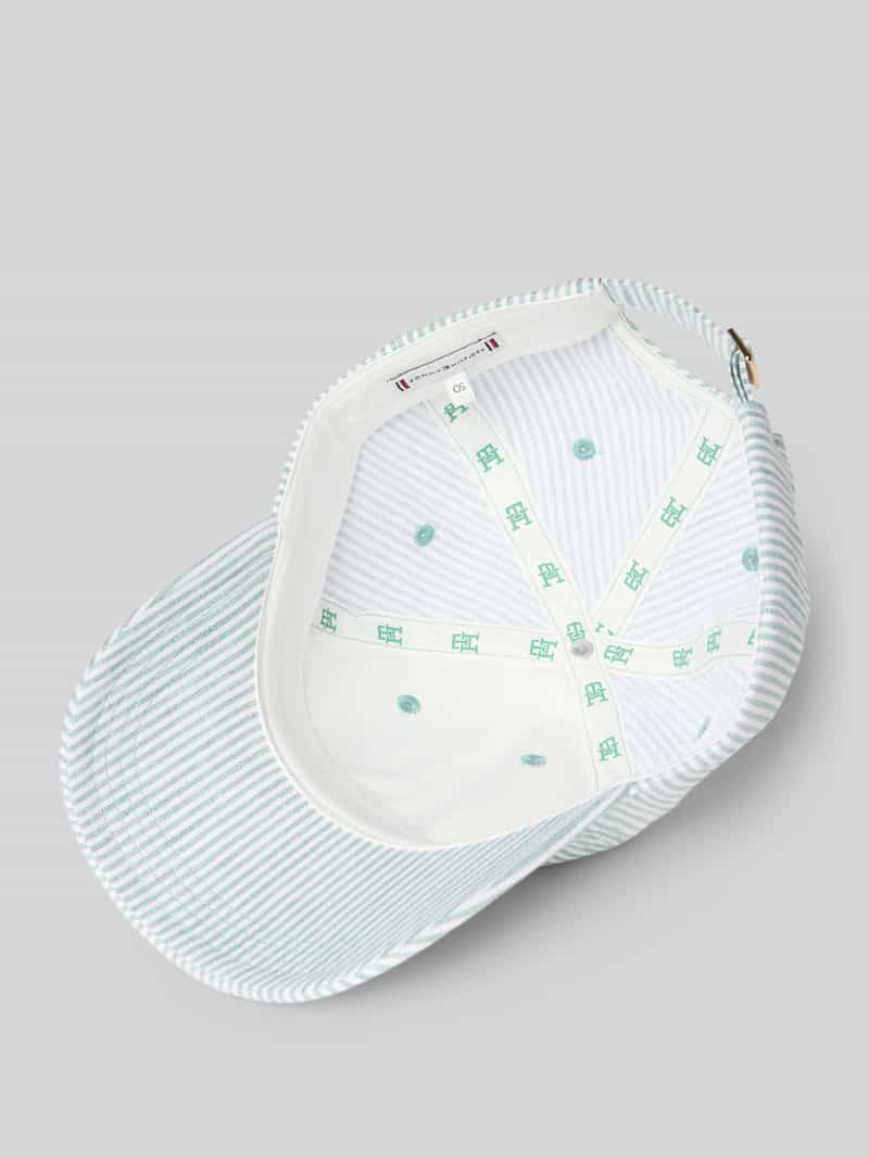 Tommy Hilfiger Baseballpet van zuiver linnen met logo-applicatie