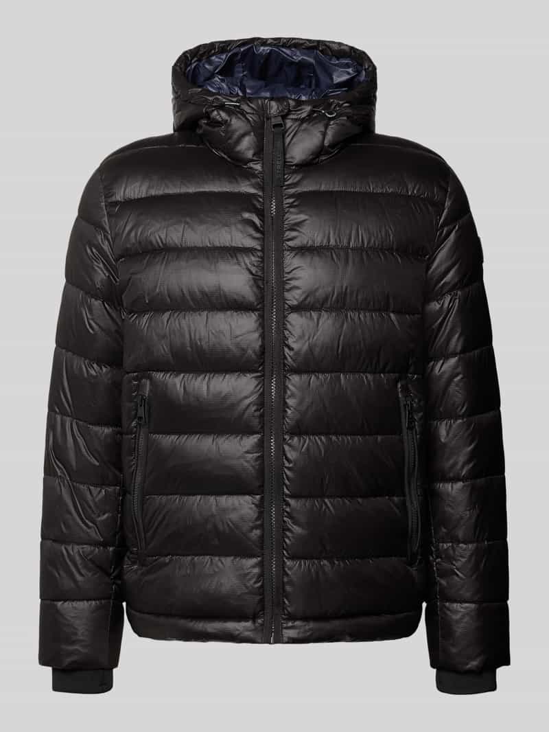 Strellson Regular fit gewatteerd jack met storm cuffs model 'BAVENO'