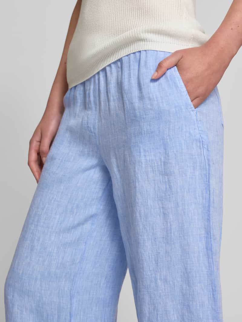 Christian Berg Woman Wide leg stoffen broek met tunnelkoord