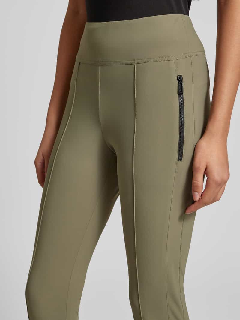 Marc Cain Skinny fit stoffen broek met vaste persplooien