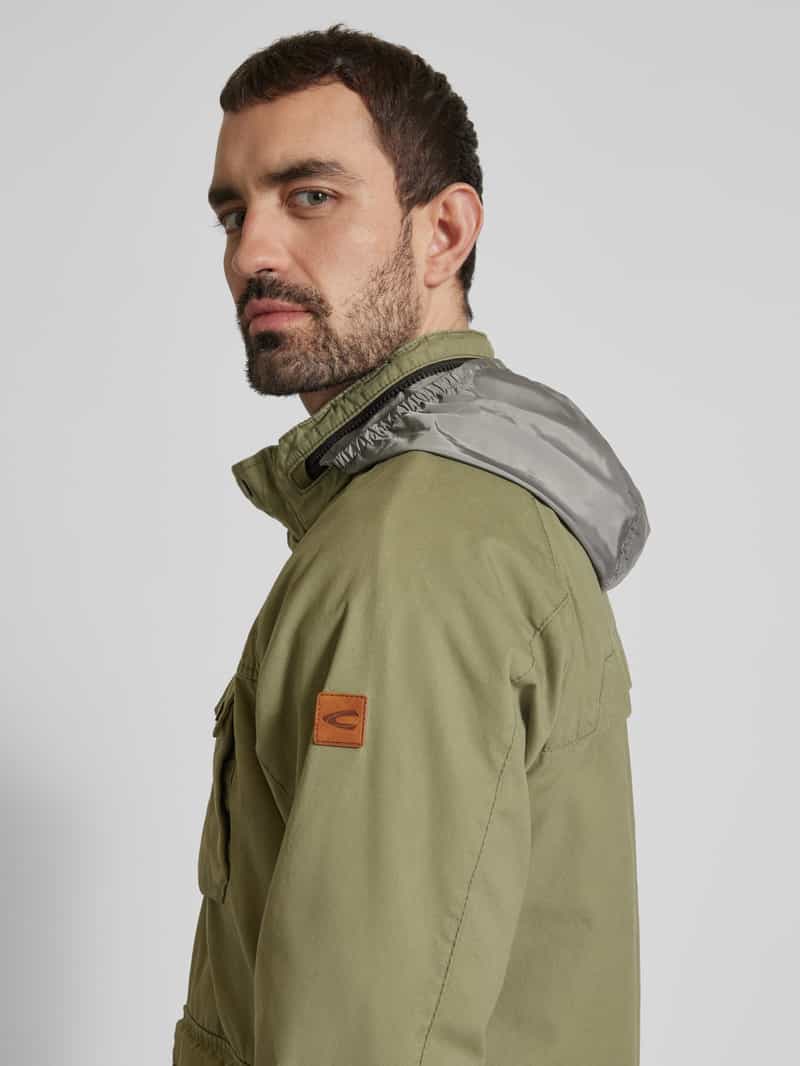 camel active Fieldjack met opstaande kraag