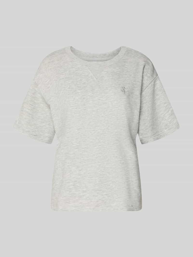 Kort sweatshirt met borduursel