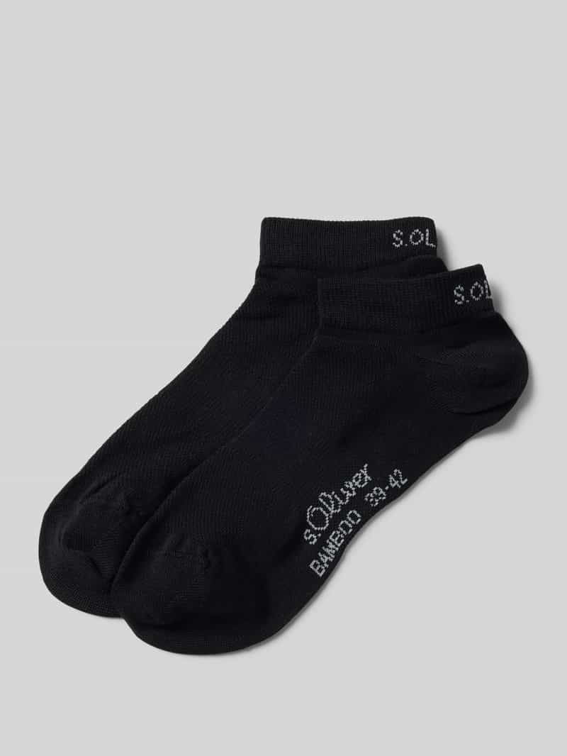 s.Oliver RED LABEL Sneakersokken van viscosemix in een set van 2 paar