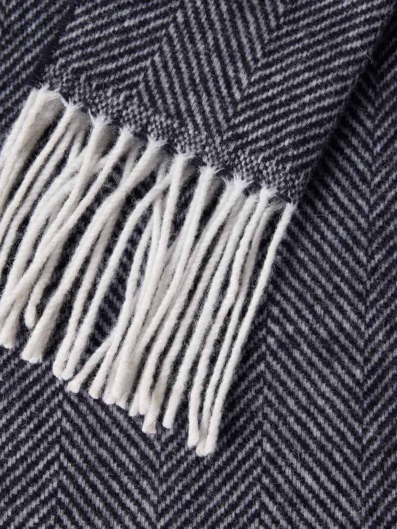 Profuomo Sjaal van pure wol met labeldetail