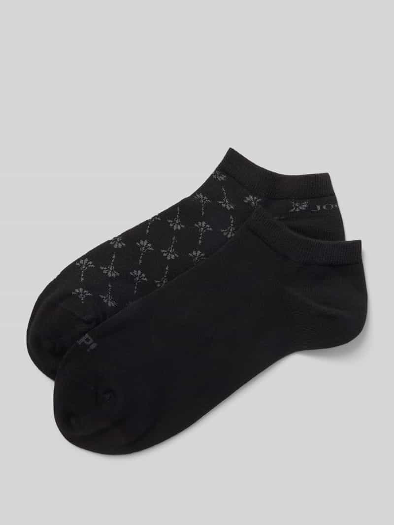 JOOP! Collection Sneakersokken met labeldetail