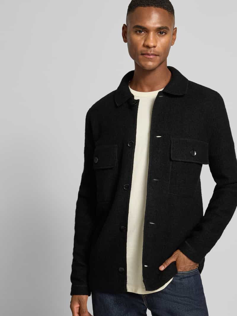 Selected Homme Regular fit overhemdjack van zuivere wol model 'NEALY'