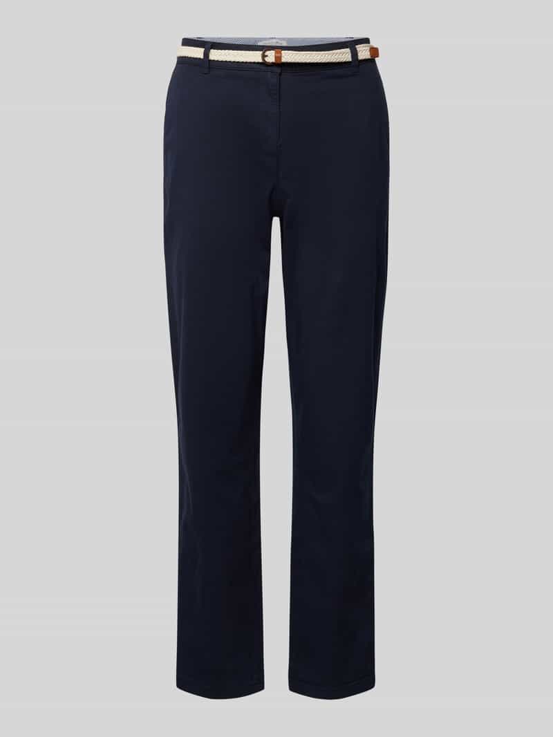 Christian Berg Woman Casual fit chino met riem