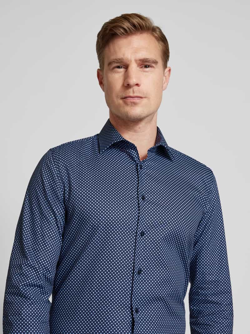 seidensticker Slim fit zakelijk overhemd met kentkraag