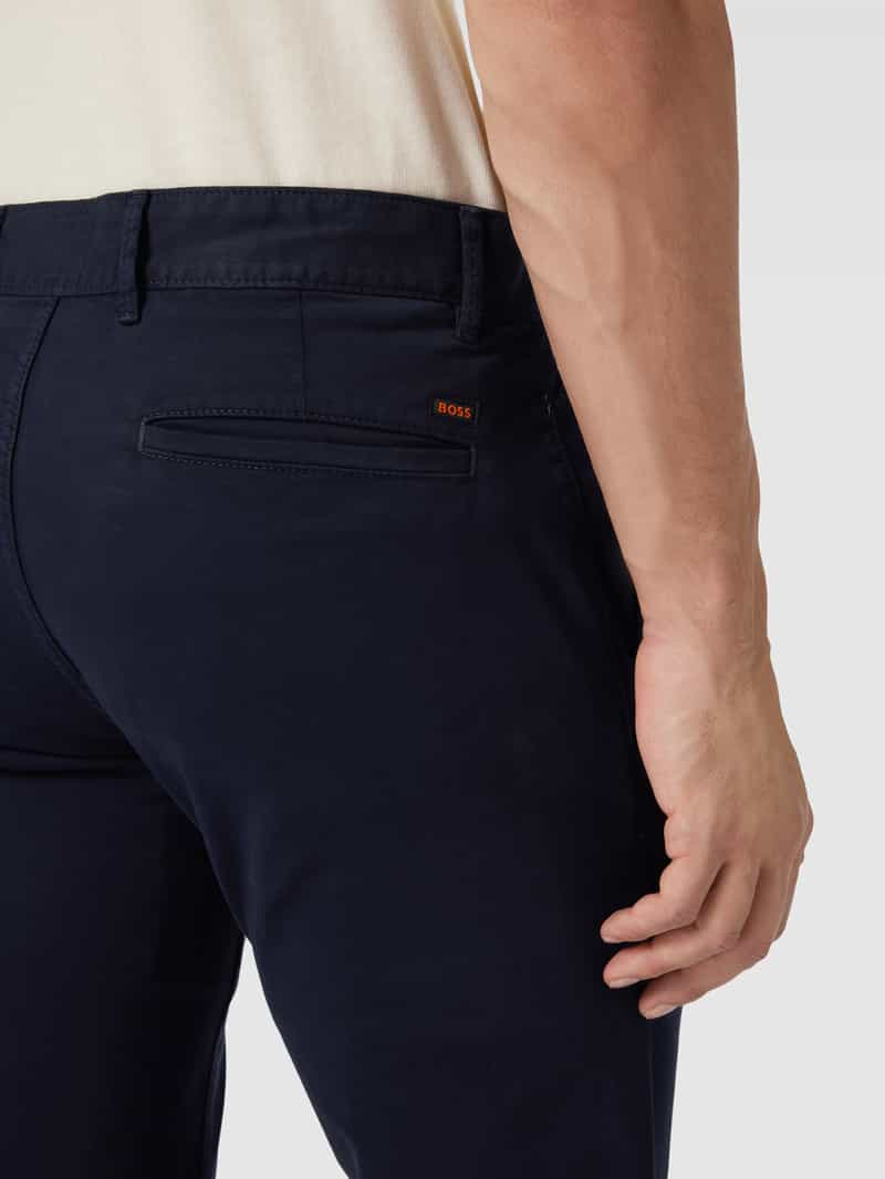 Boss Orange Slim fit chino met Franse steekzakken