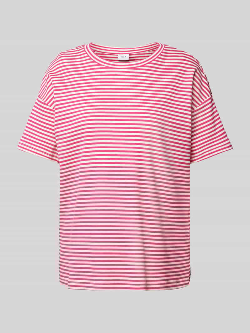 Vila T-shirt in riblook model 'JADA'