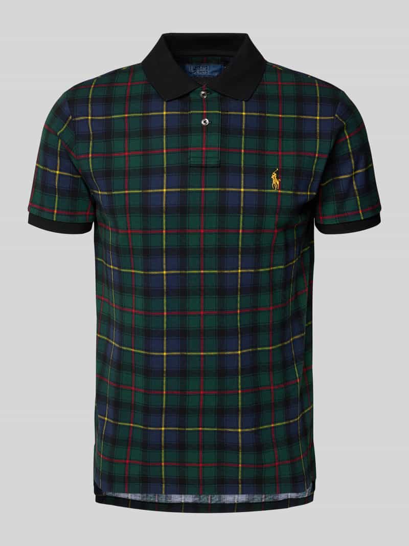 Polo Ralph Lauren Custom slim fit poloshirt met labelstitching