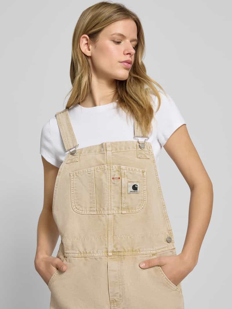 Carhartt Work In Progress Straight fit tuinbroek met labeldetail