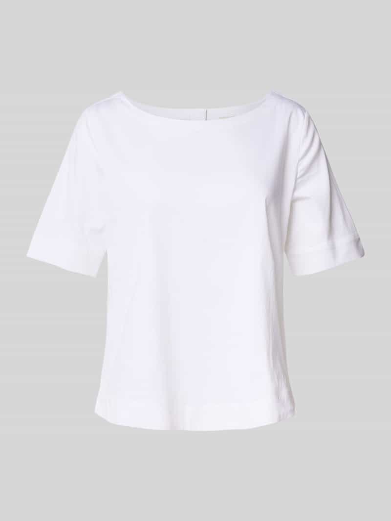 milano italy Regular fit blouseshirt met knoopsluiting aan de achterkant