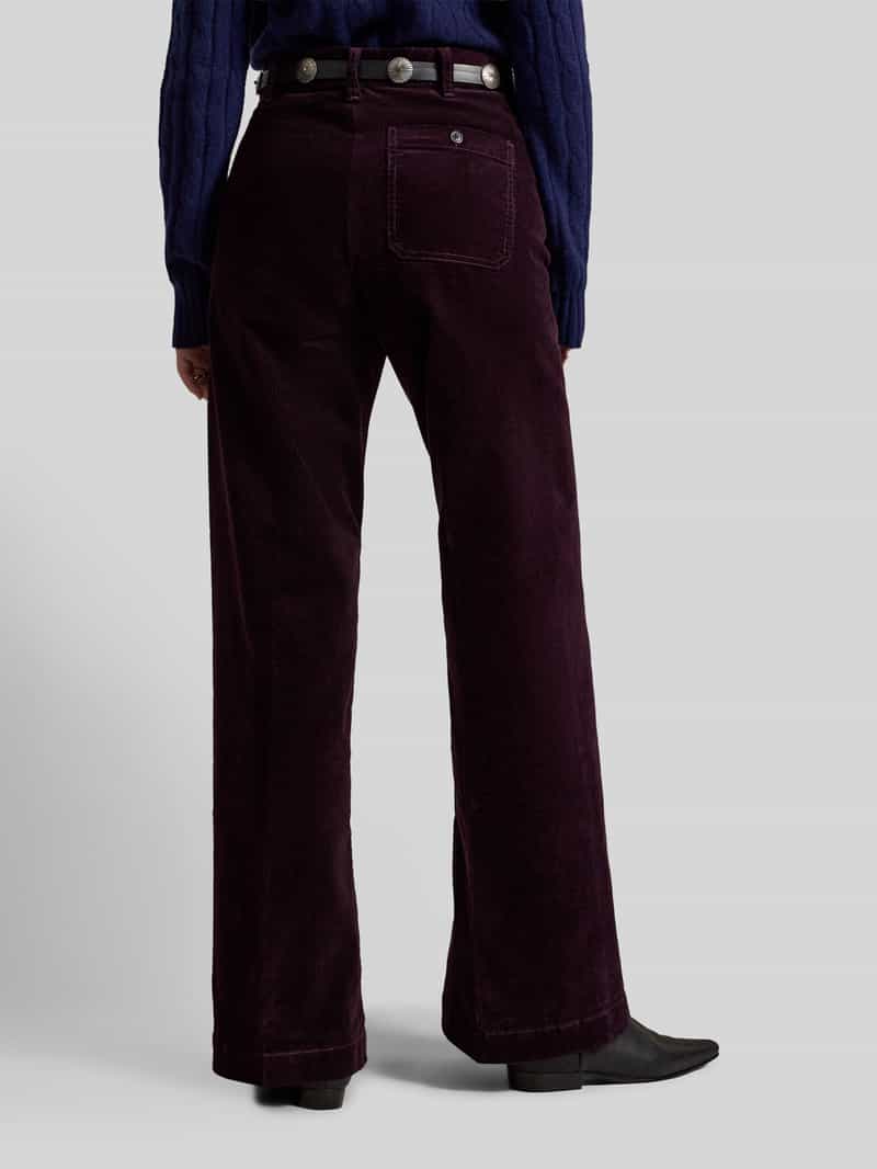 Polo Ralph Lauren Wijdte broek van katoenmix in corduroy look
