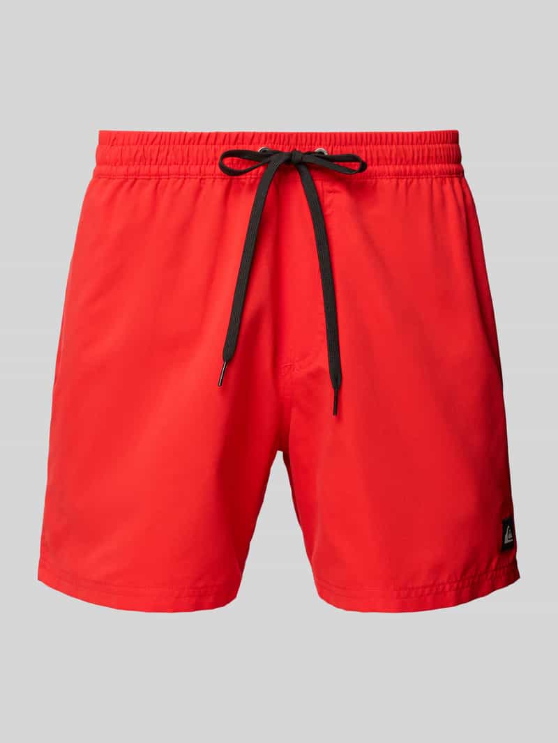 Quiksilver Zwembroek met labeldetail en elastische band