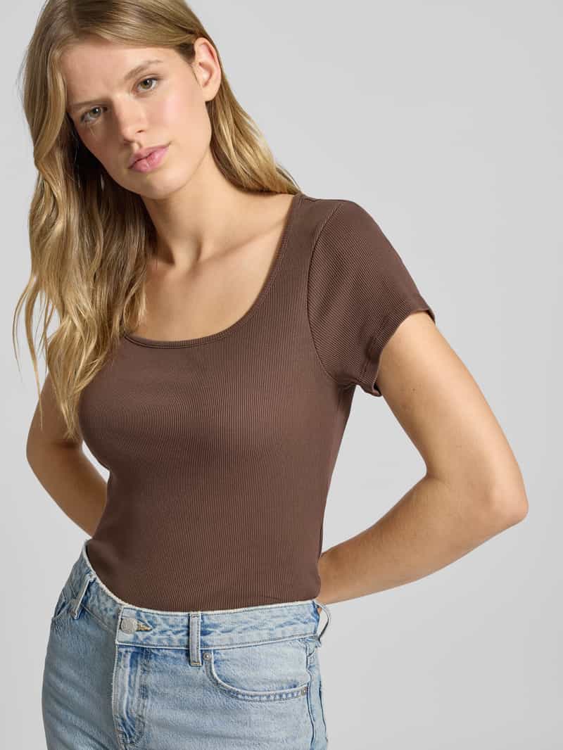 Levi's T-shirt met vierkante hals