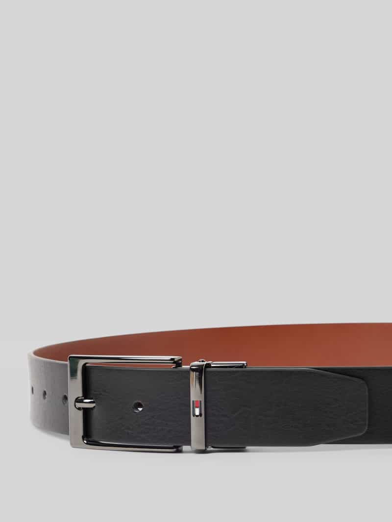 Tommy Hilfiger Leren riem met doornsluiting model 'LAYTON'