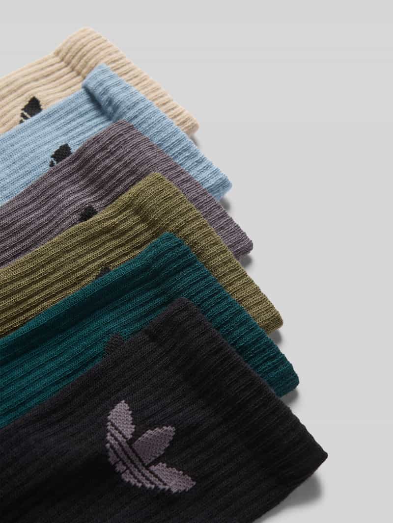 adidas Originals Sokken met labelprint in een set van 6 paar