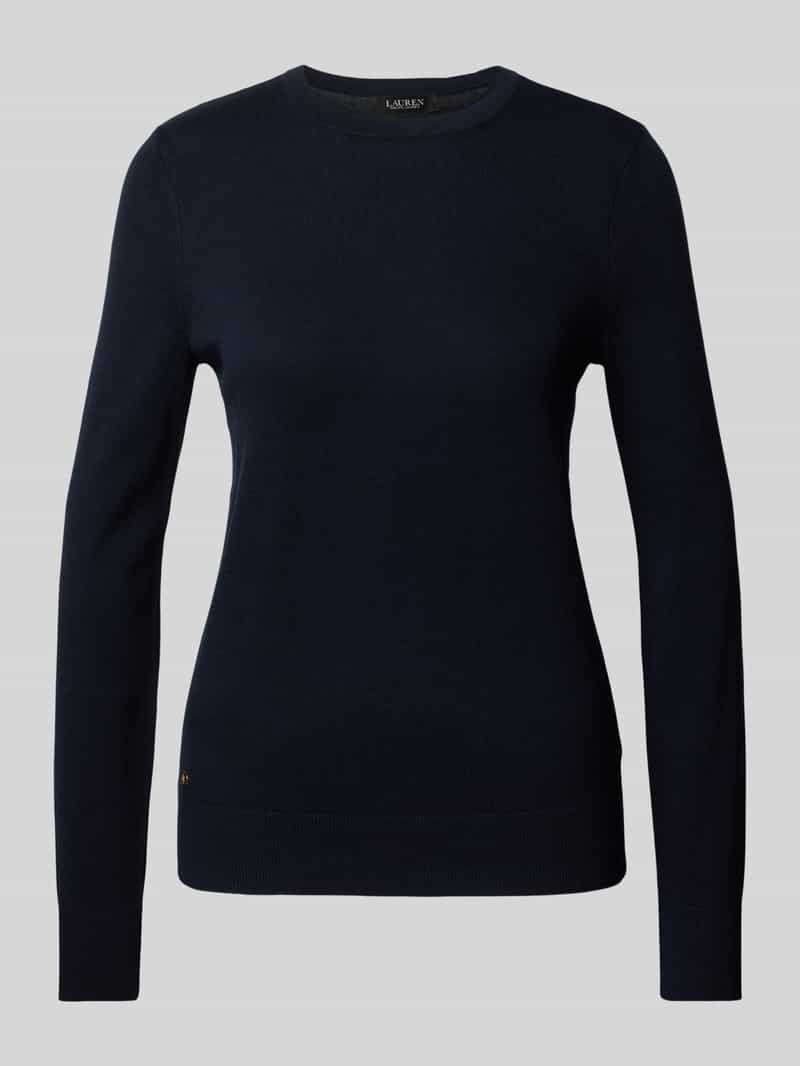 Lauren Ralph Lauren Gebreide pullover met geribde ronde hals, model 'SHAVONNE'