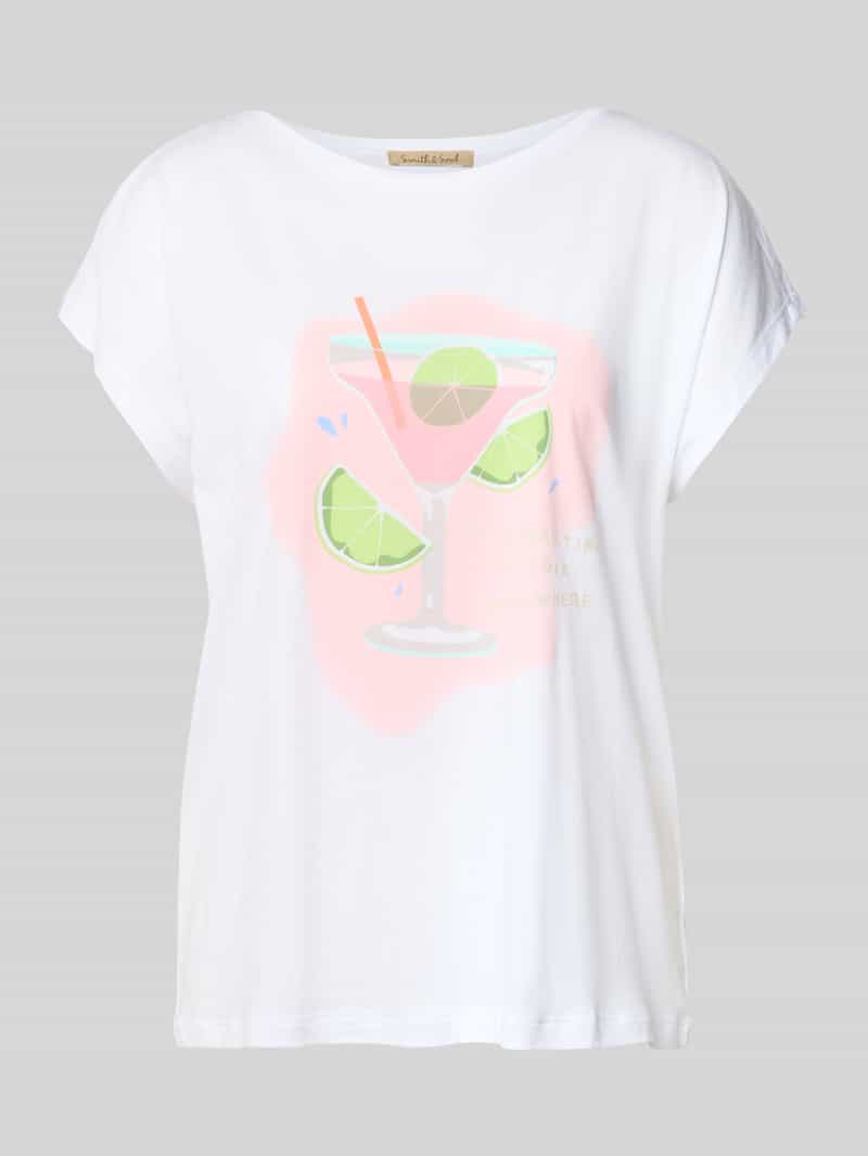 Oversized T-shirt met motiefprint
