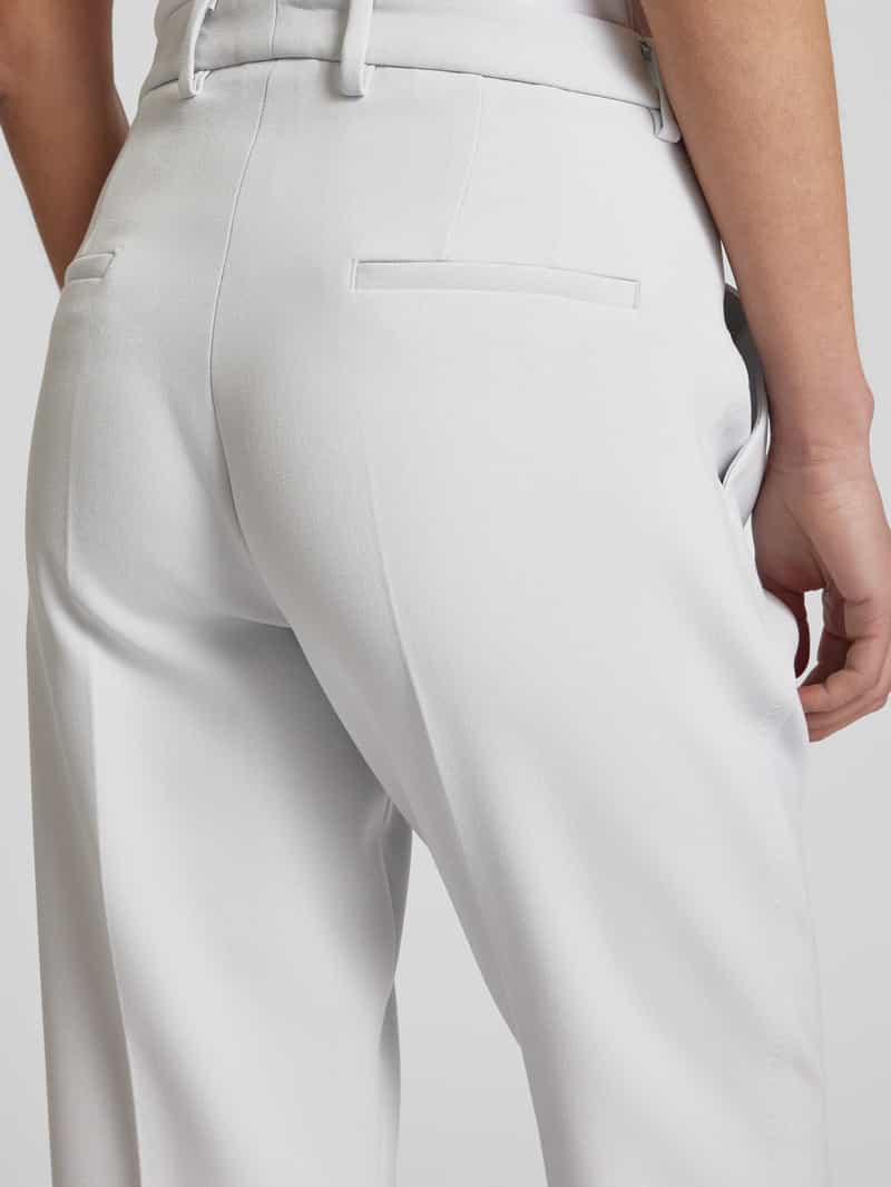 CAMBIO Slim fit stoffen broek met persplooien model 'KRYSTAL'