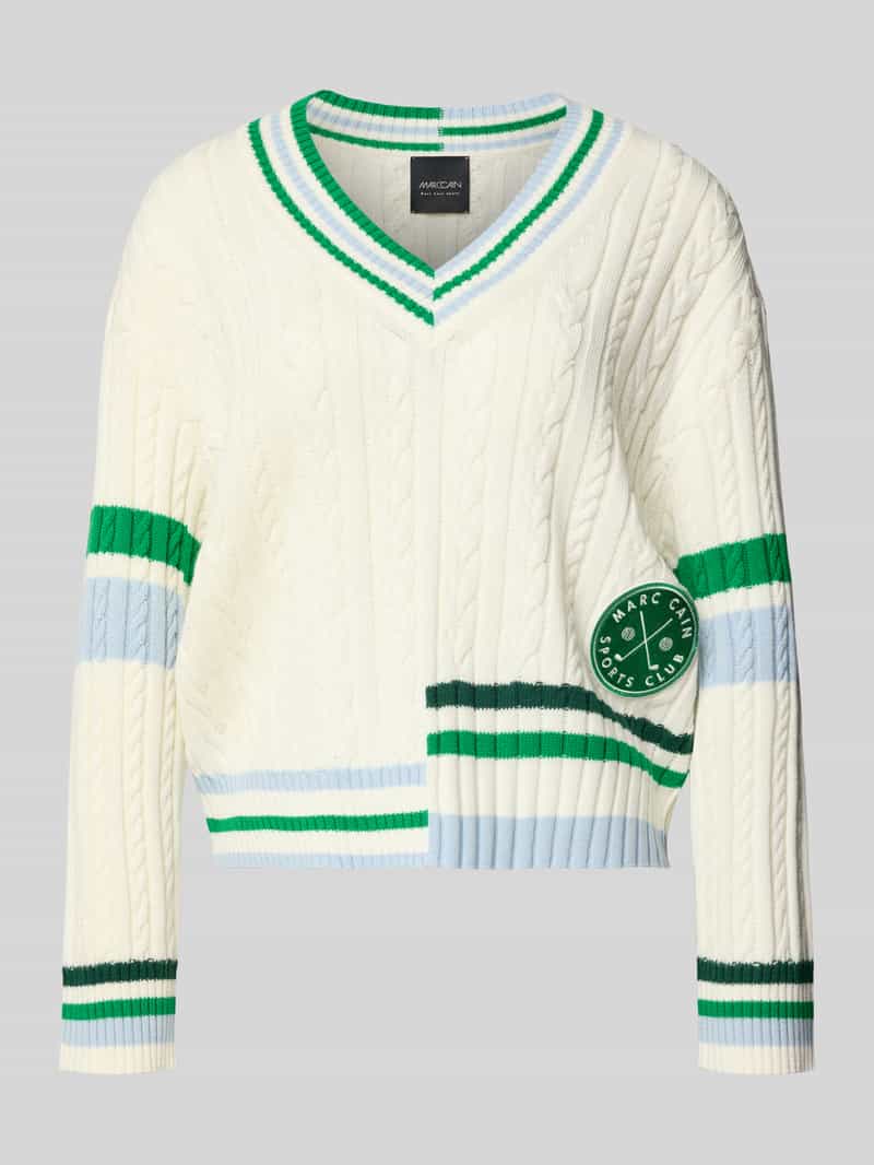 Relaxed fit Pullover met lanawol-aandeel