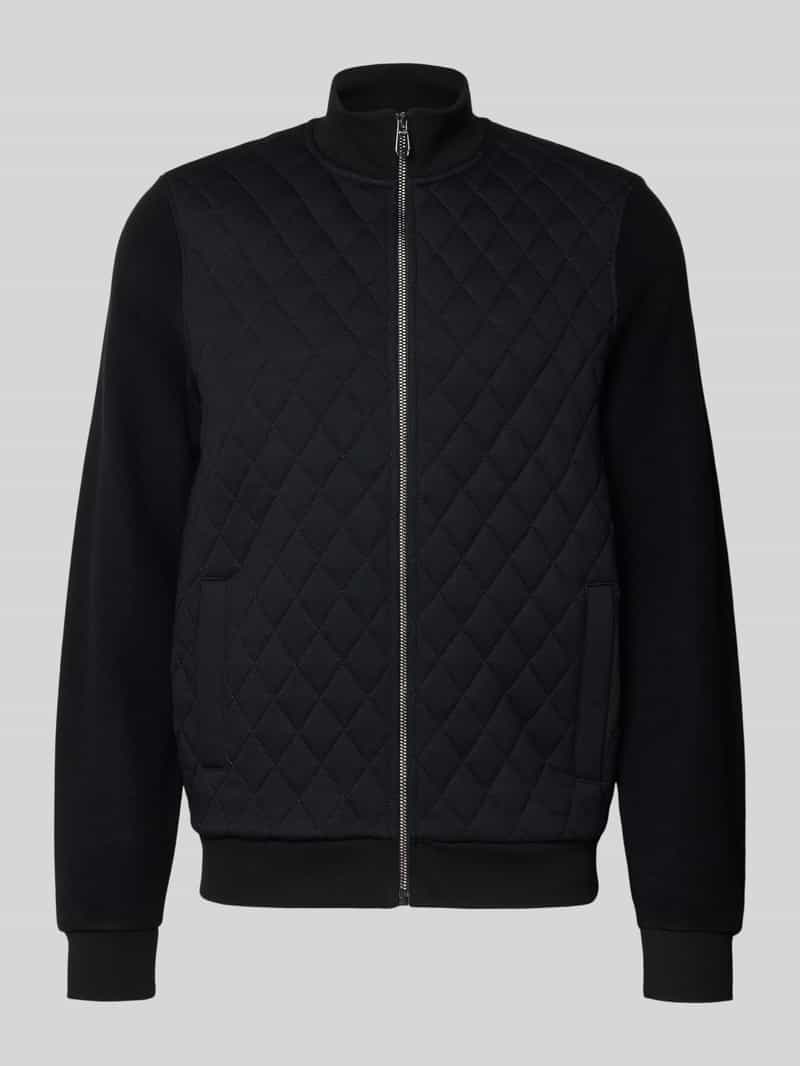 JOOP! Collection Sweatjack met doorgestikte naden model 'Tyrone'