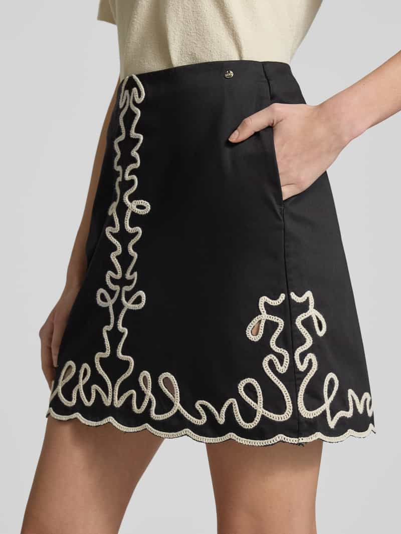 Boss Orange Minirok met cut-outs model 'Valembroi'