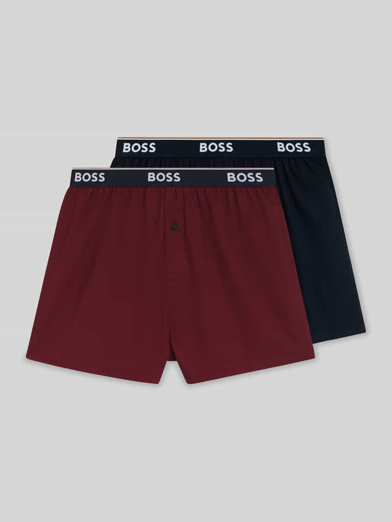 Boss Regular fit boxershort van puur katoen in een set van 2 stuks