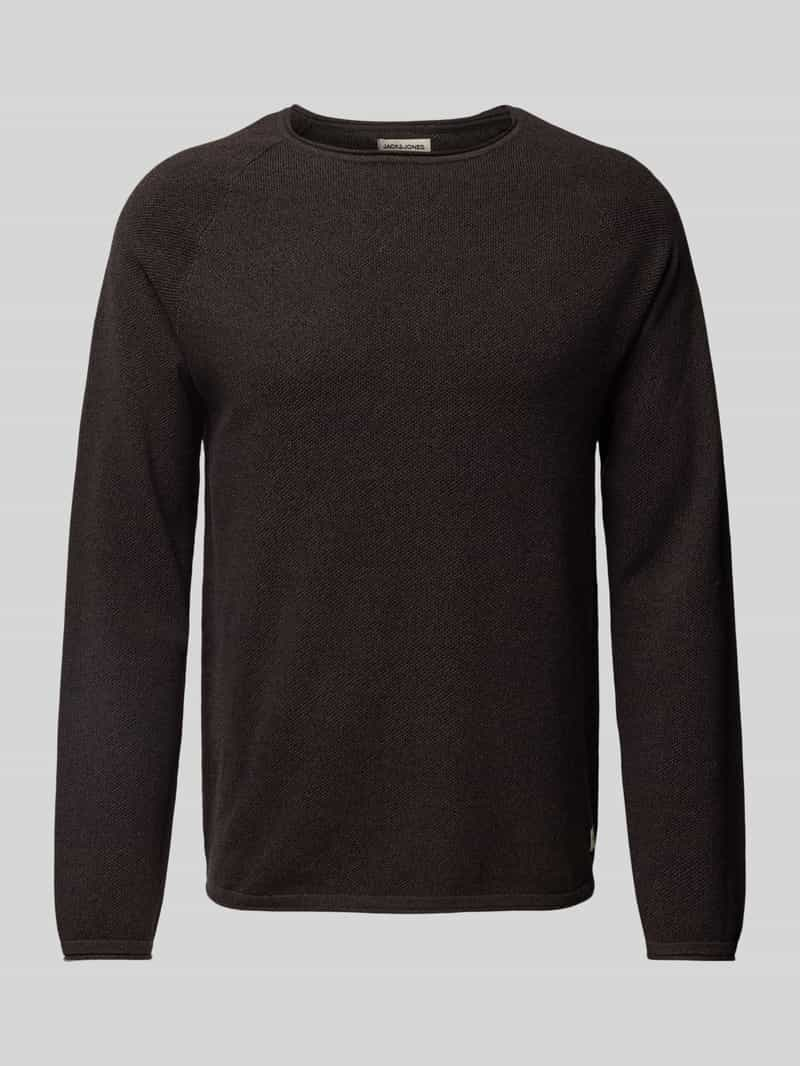 Jack & jones Gebreide pullover met ronde hals, model 'EHILL'