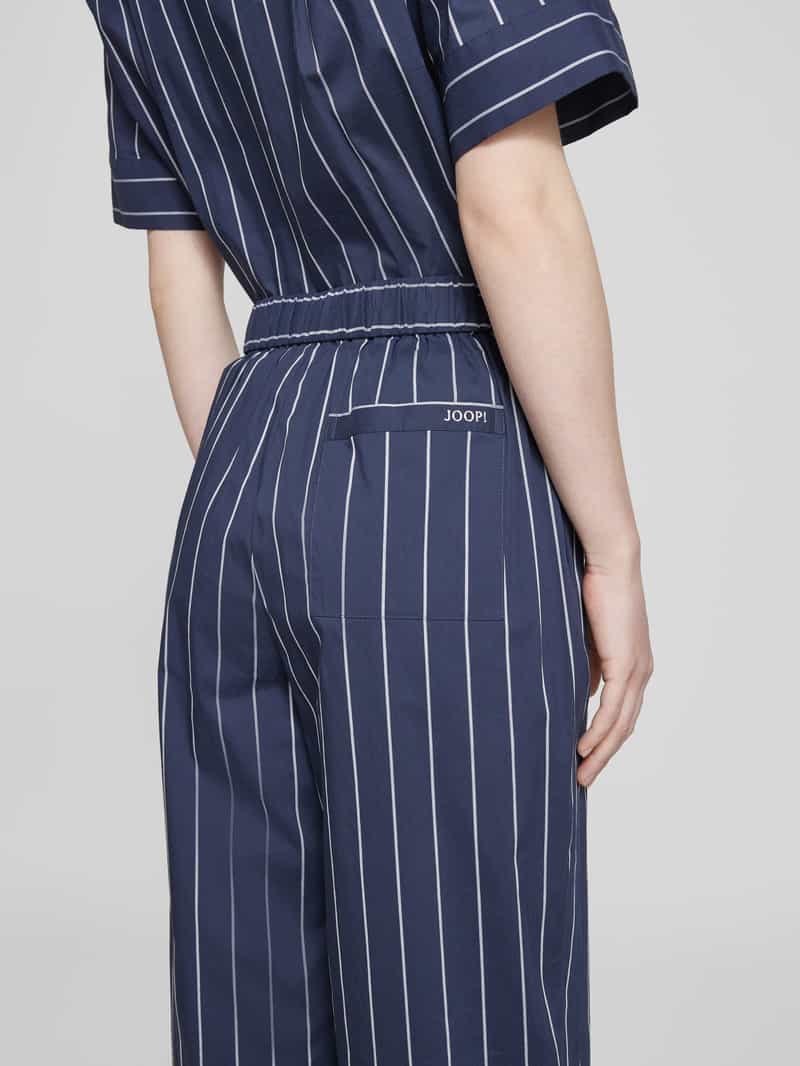 Joop! Wide leg stoffen broek met tunnelkoord model 'pYA'