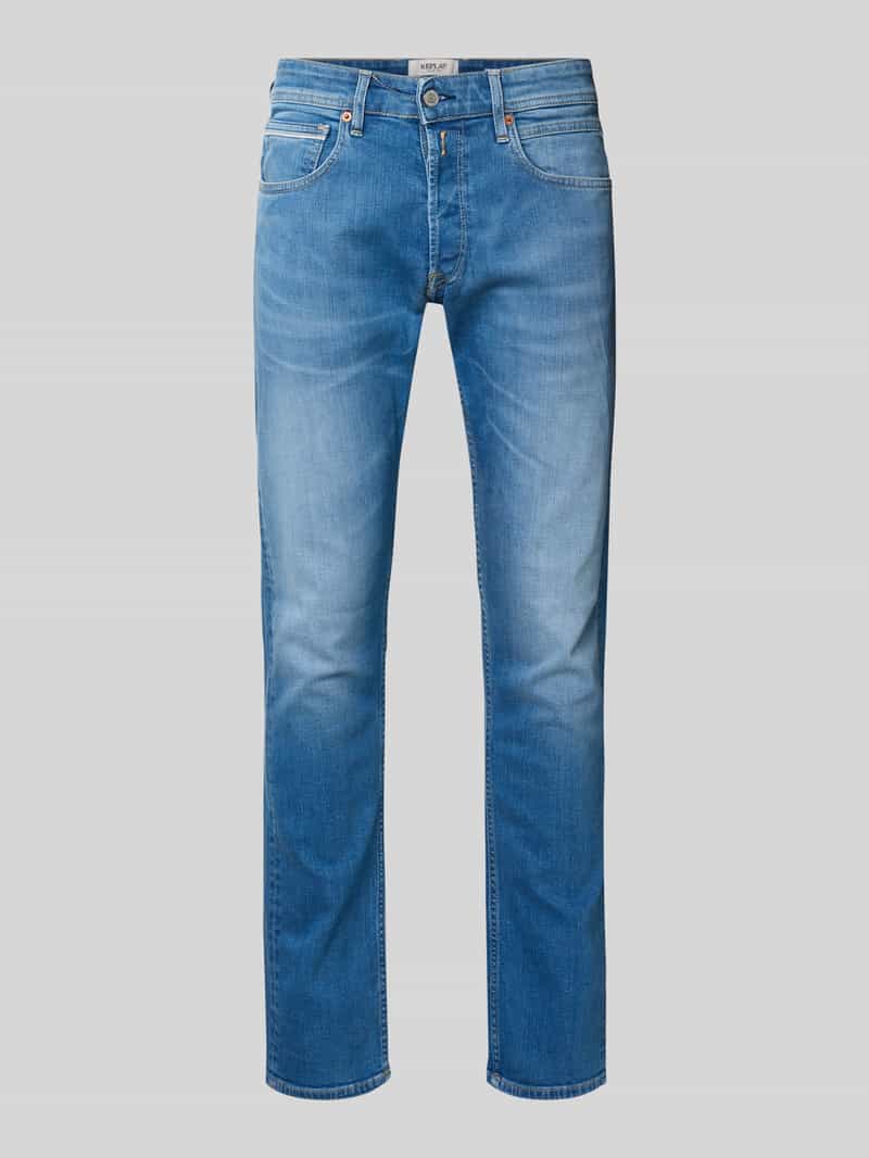 Replay Straight fit jeans in used-look model 'GROVER'