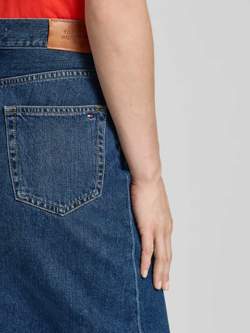 Tommy Hilfiger Straight fit jeansrok met middelhoge band