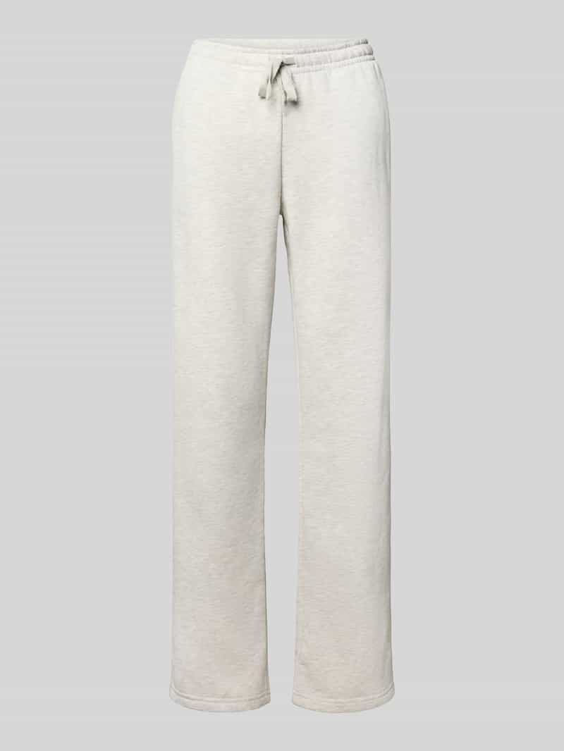 wide fit sweatpants van katoenmix model 'Iconic'
