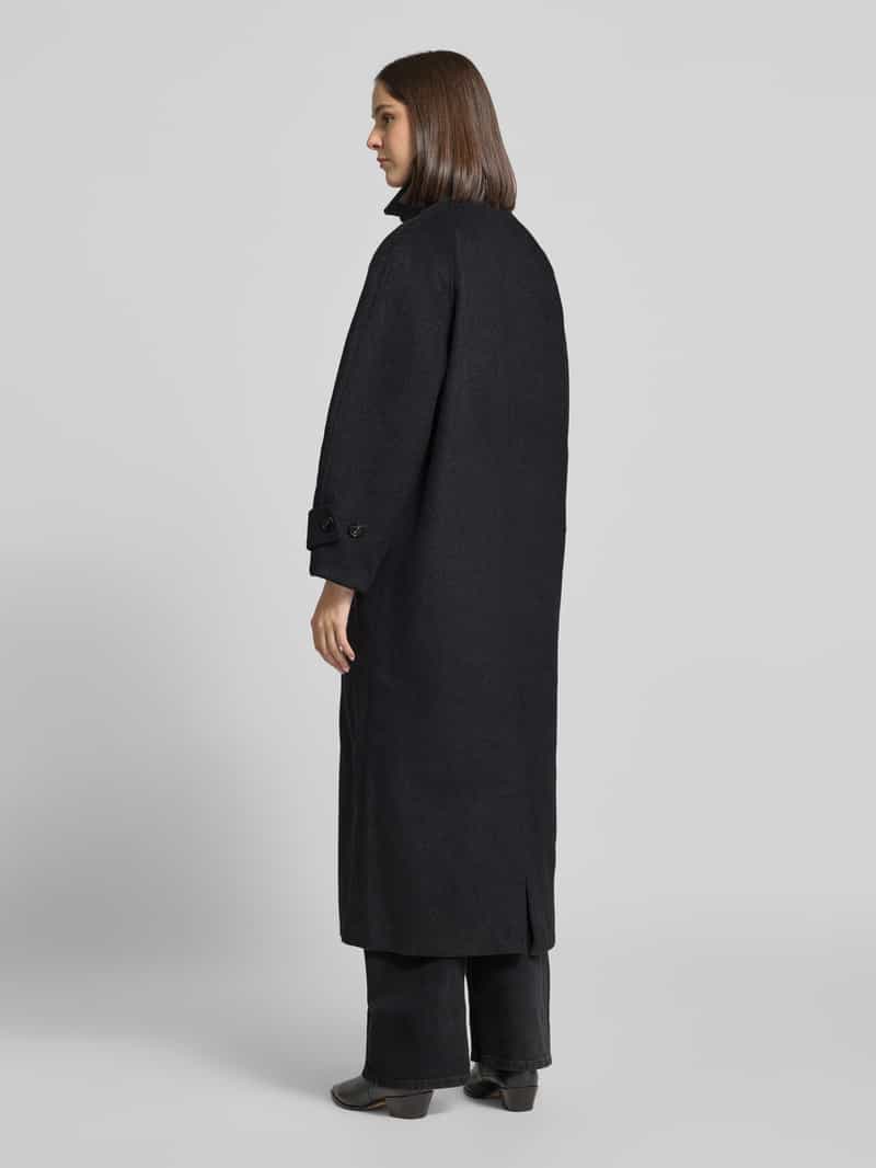 NEO NOIR Lange jas van linnenmix met opstaande kraag model 'Keaton'