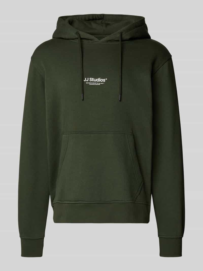 jack & jones Hoodie met labelprint model 'SOHO'