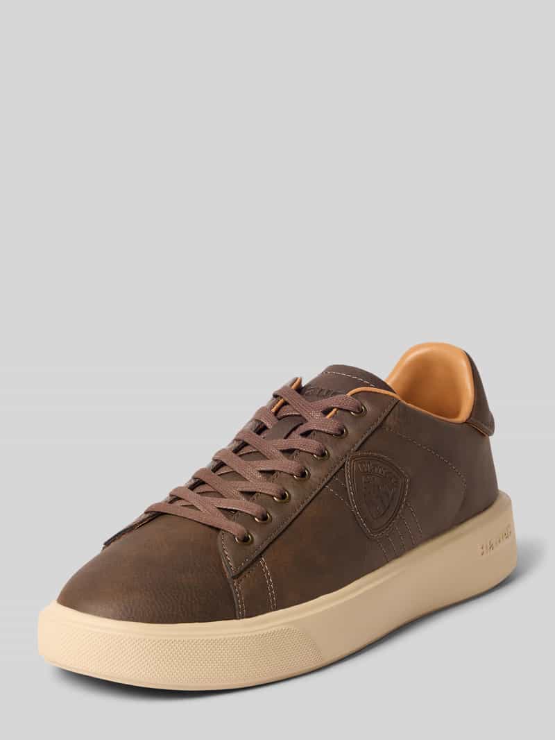Sneakers met logodetail model 'Buck'